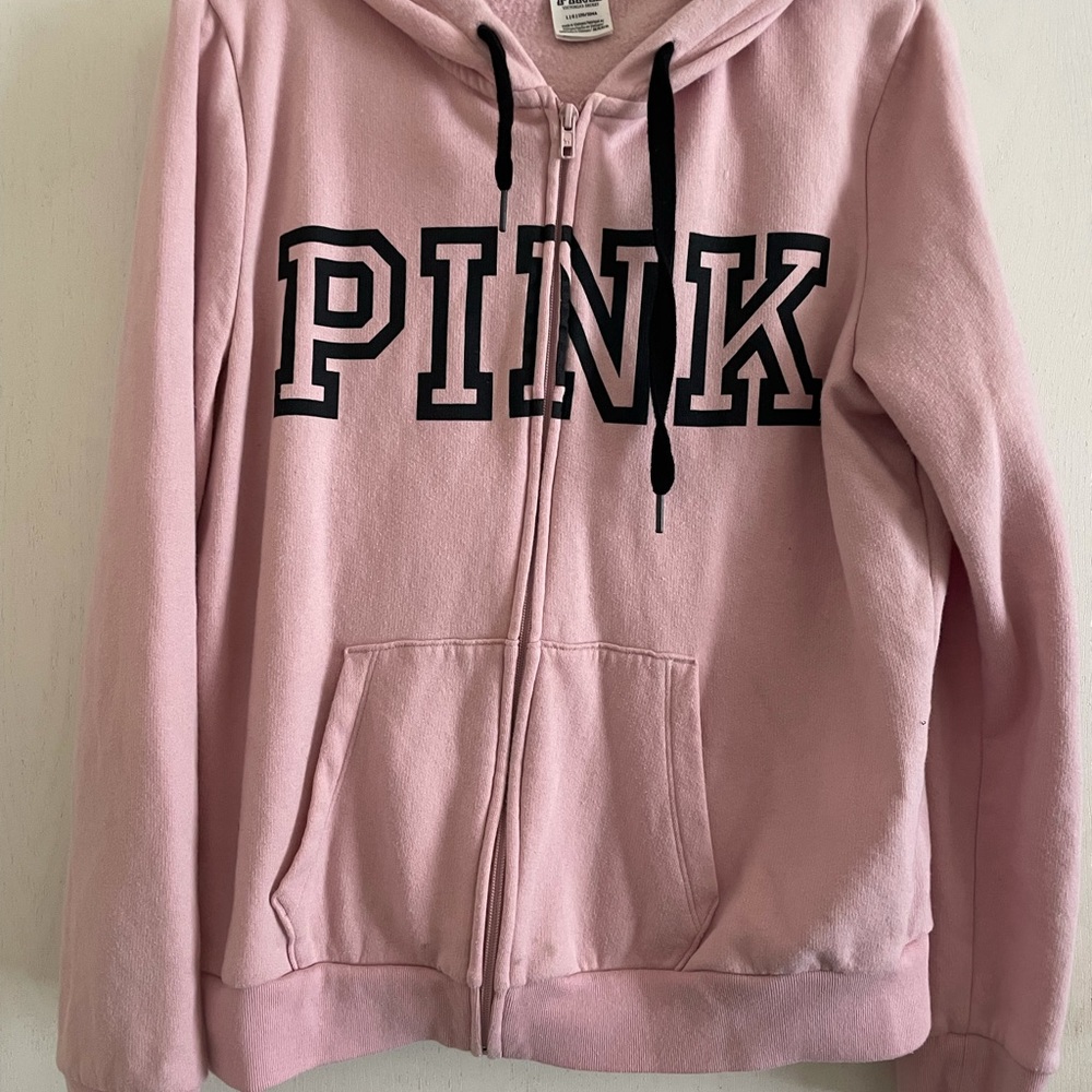 PINK legging and zip up outfit